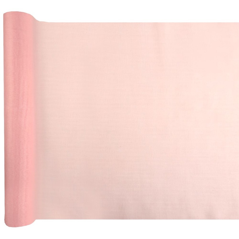 Muslin table runner in pink 5m