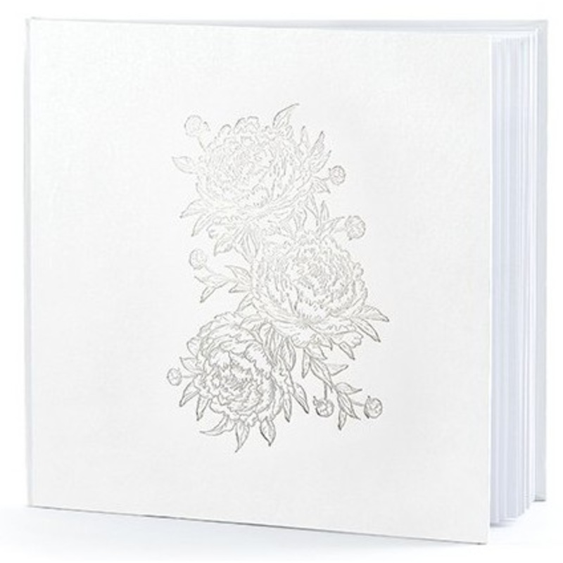 Peonies guest book 20.5cm