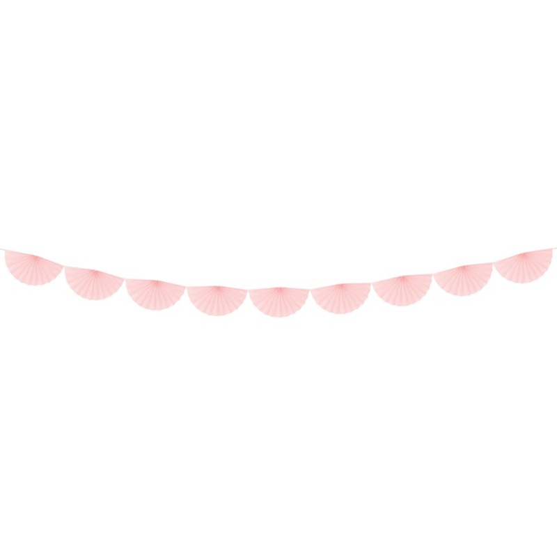 Rosette garland Daphne light pink 3m x 30cm