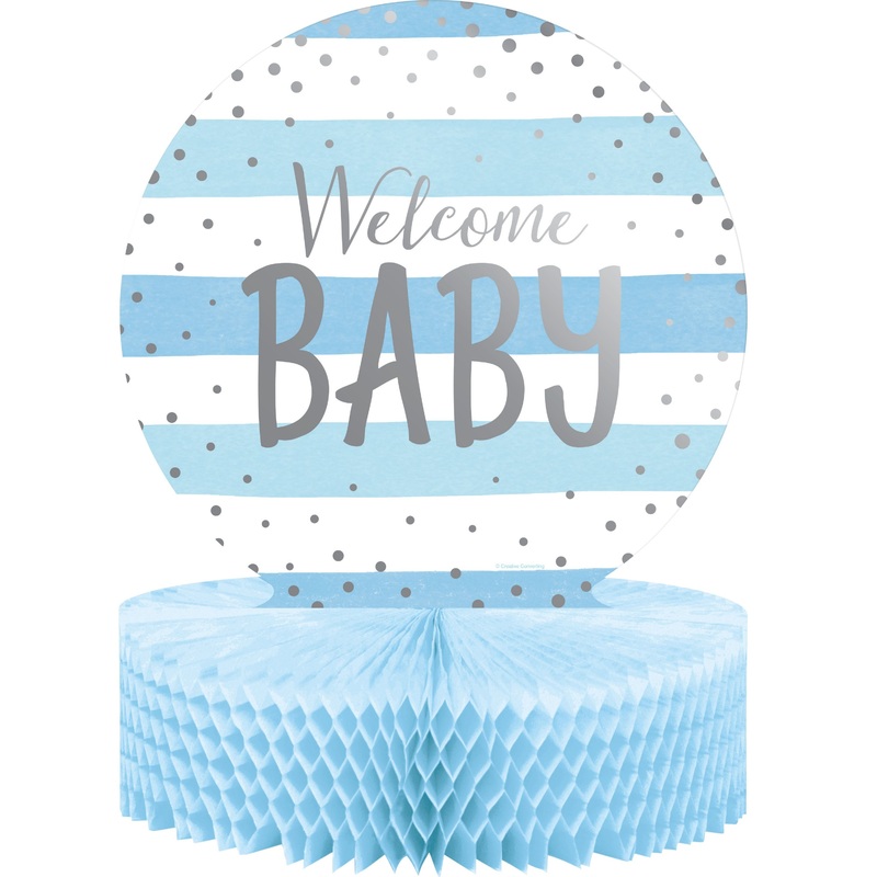 Welcome Baby Boy stand 23 x 30.5cm