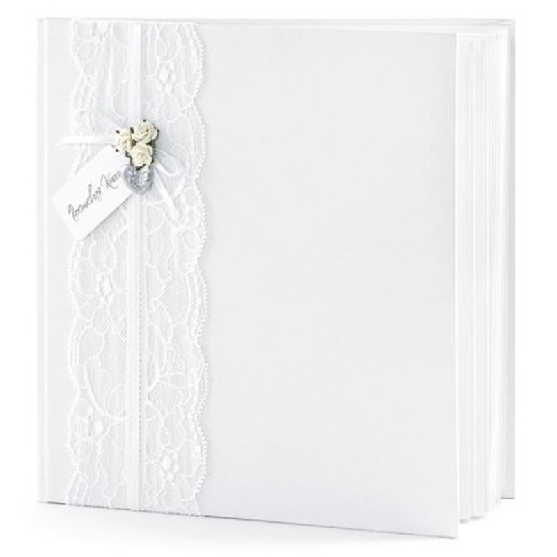 White lace guest book Tseremoniya 20.5cm