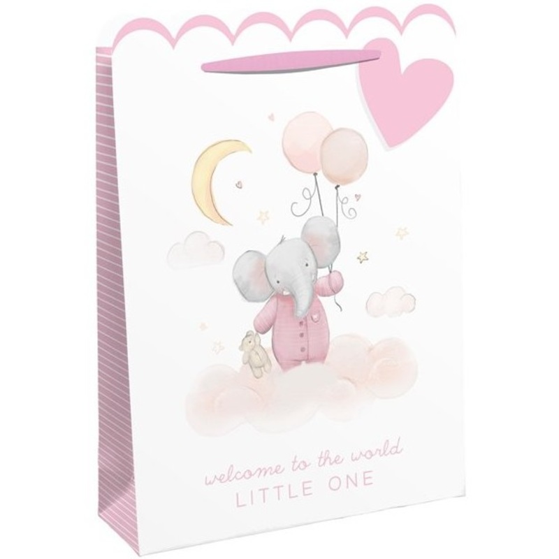 XL welcome little girl gift bag