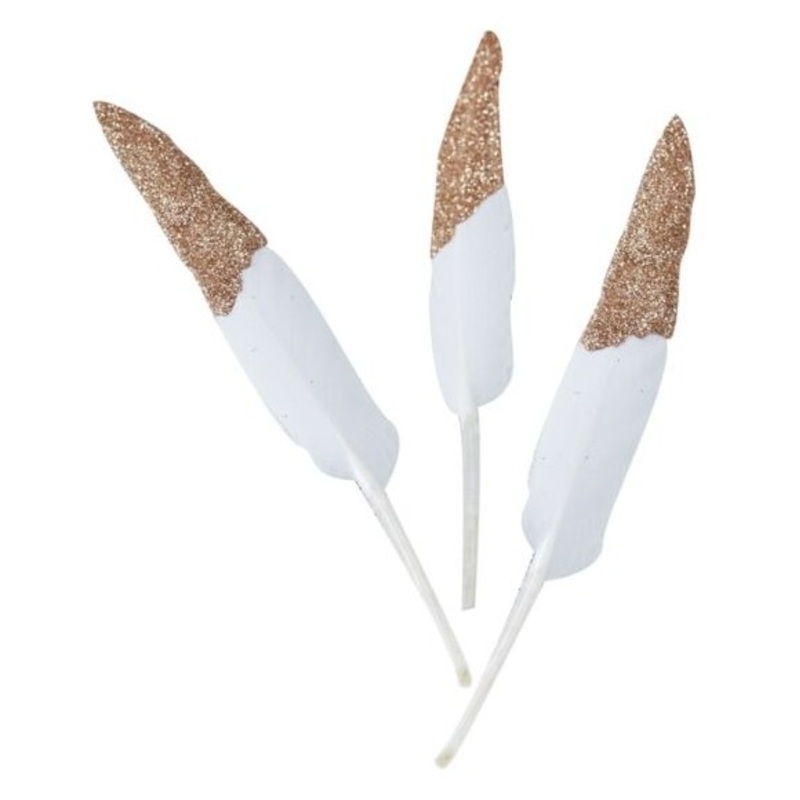 10 fairy tale wedding glitter feathers