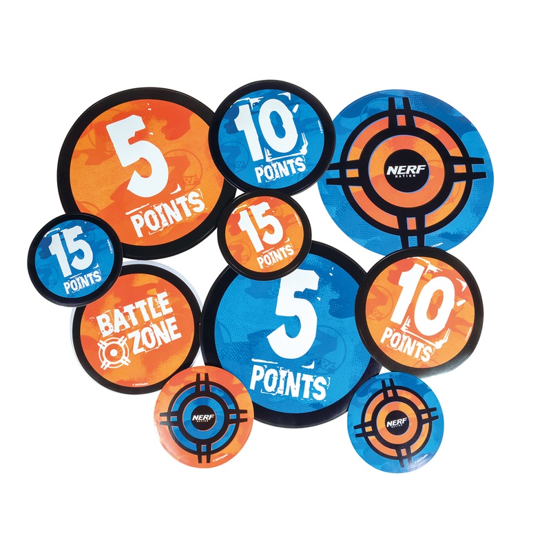 12 Nerf Battle Zone Stickers