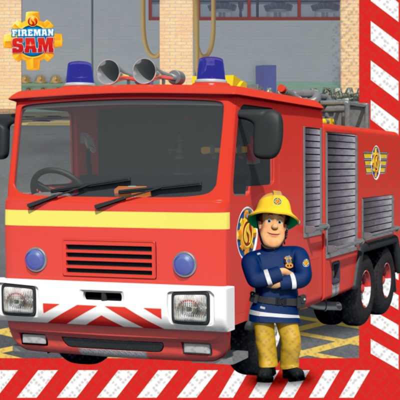 16 Fireman Sam napkins 33cm