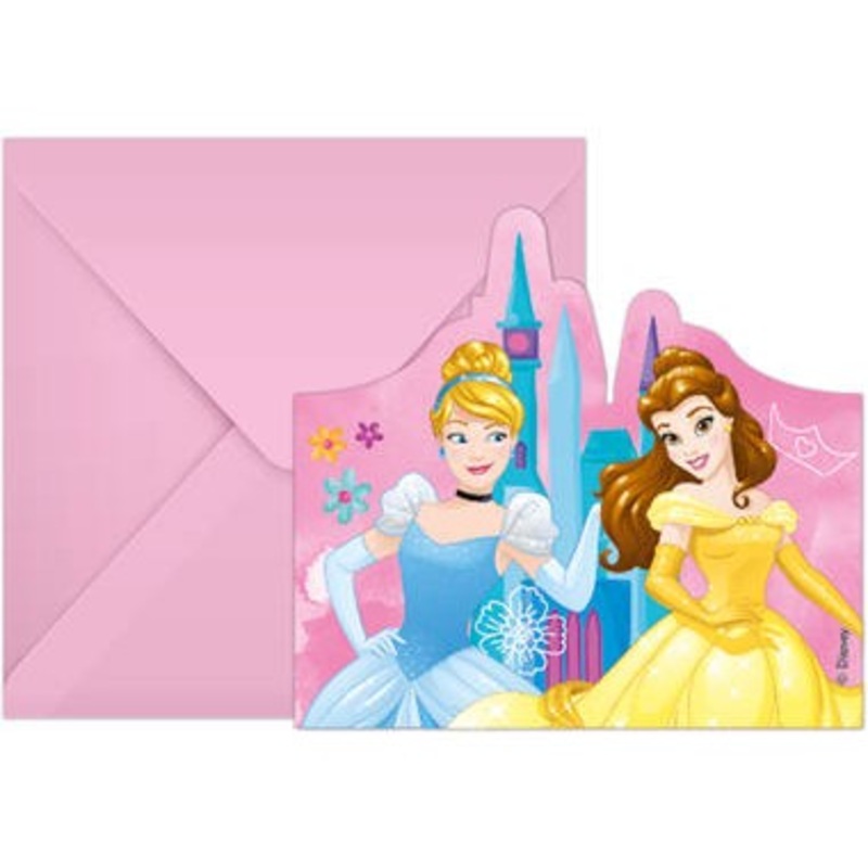 6 World of Princesses FSC invitation card