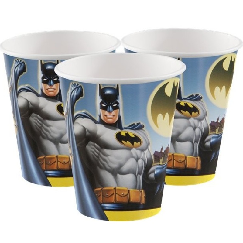 8 Batman Hero paper cups 255ml