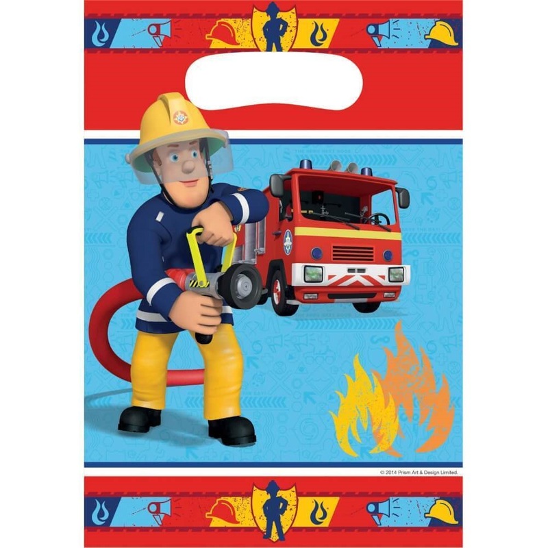 8 gift bags Sam the Fireman