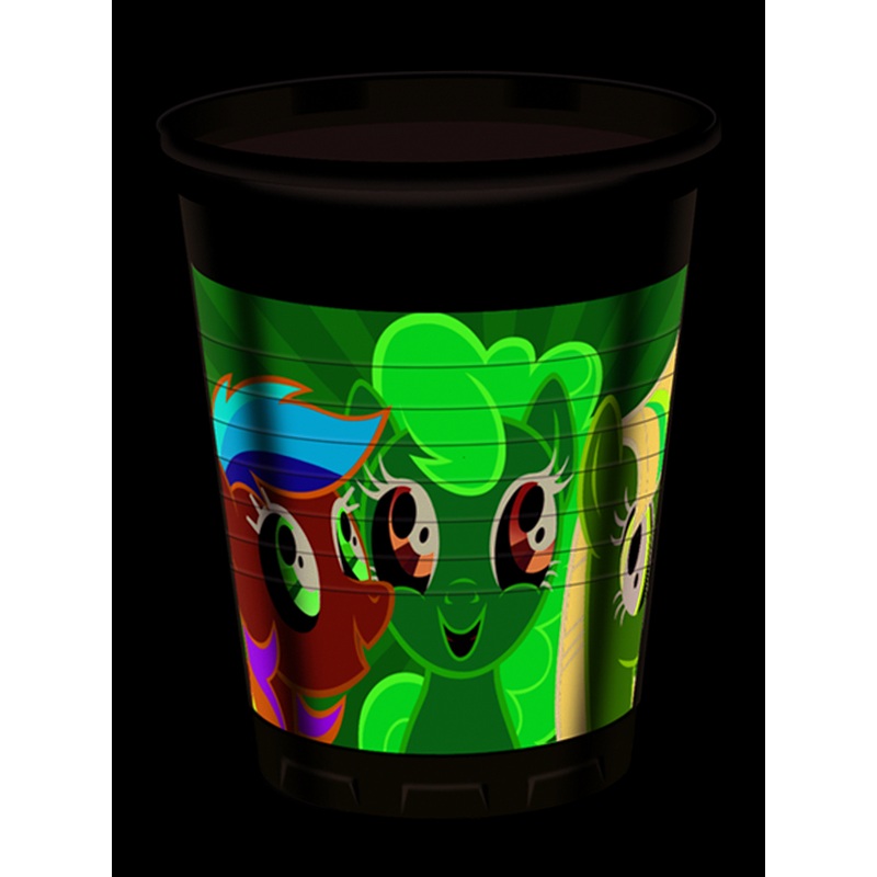 8 My Little Rainbow Pony plastic cups 200ml