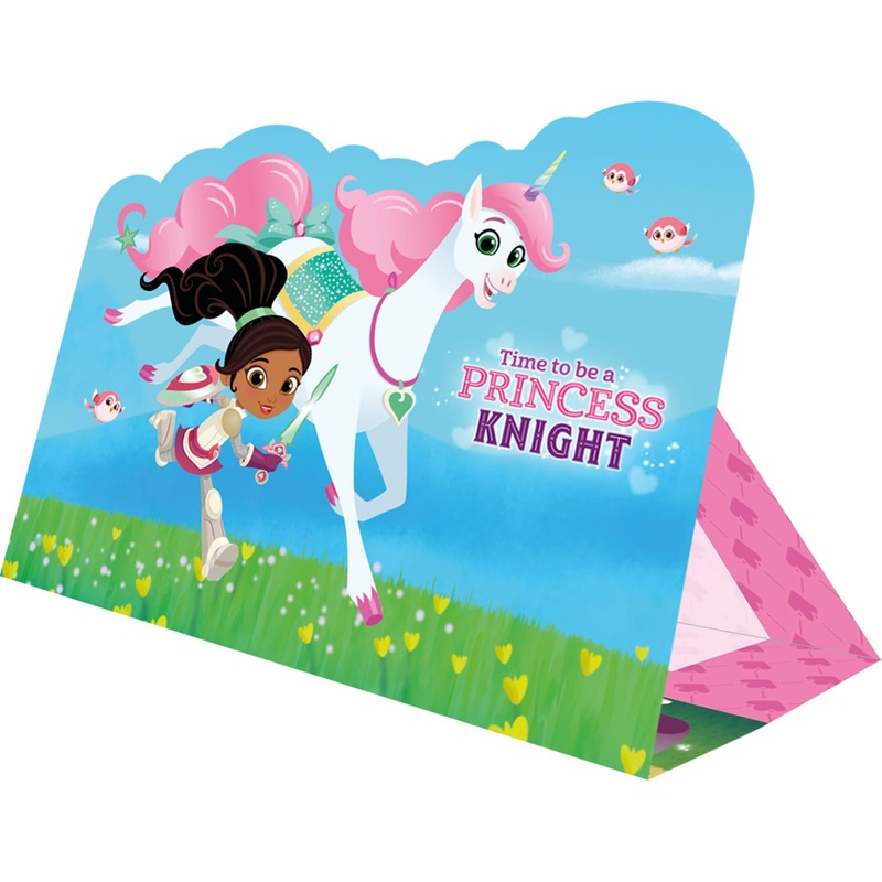 8 Nella the knight princess invitation cards