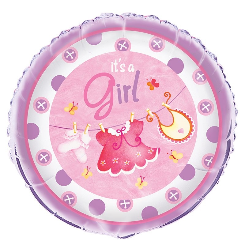 Foil balloon baby shower It is a girl