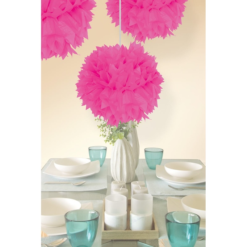 Pompon Elli neon pink 30cm