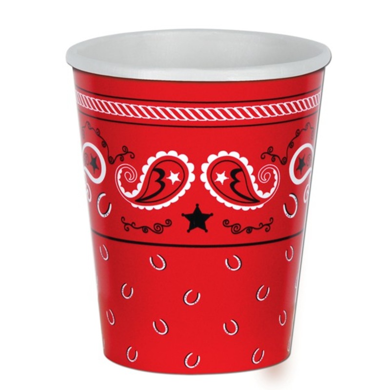 Western drinking cups 8 pieces