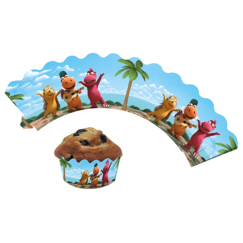 12 Little Dragon Coconut Muffin Banderoles