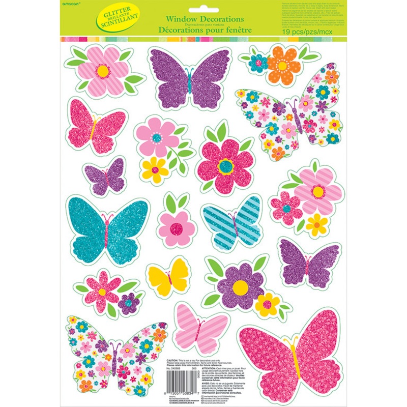 19 window stickers butterflies in your stomach