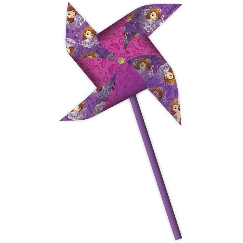 2 Sofia The First Windmill Deco 12 x 28cm
