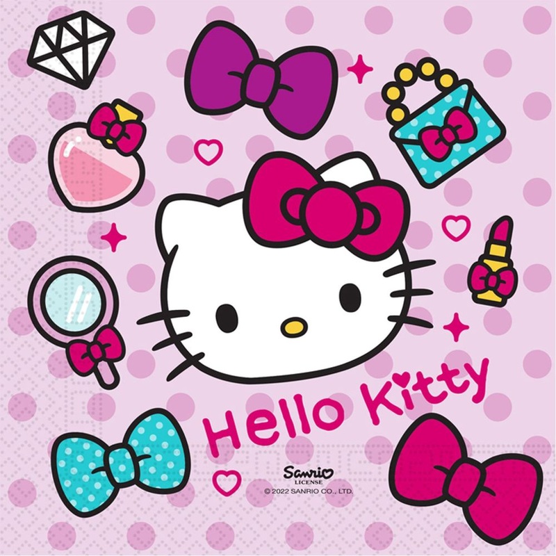 20 Hello Kitty Fashion FSC napkins 33x33cm