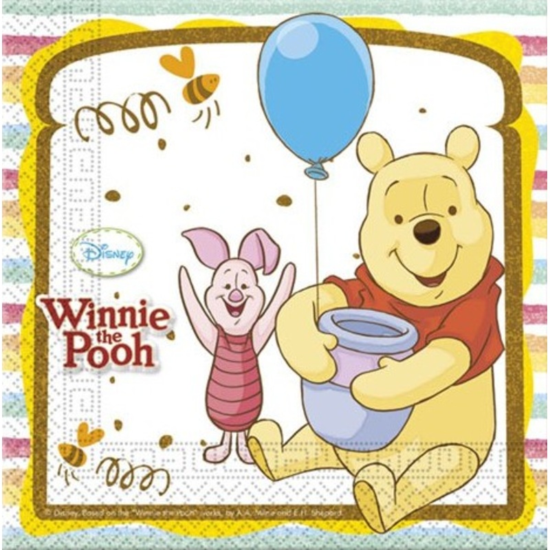 20 Winnie the Pooh Sweet Friends napkins 33x33cm