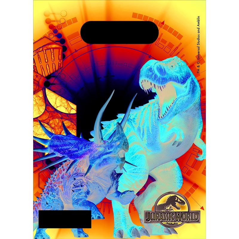 6 Jurassic World Dino children's birthday gift bags