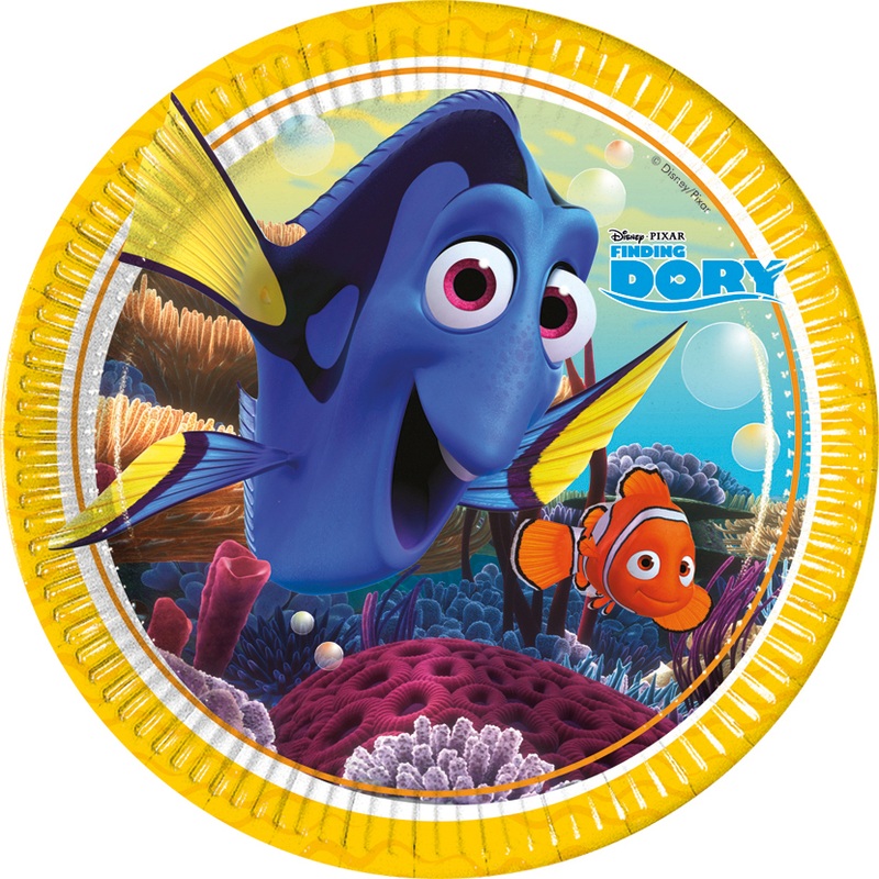 8 Finding Dory Fishy Friends Paper plate 23cm