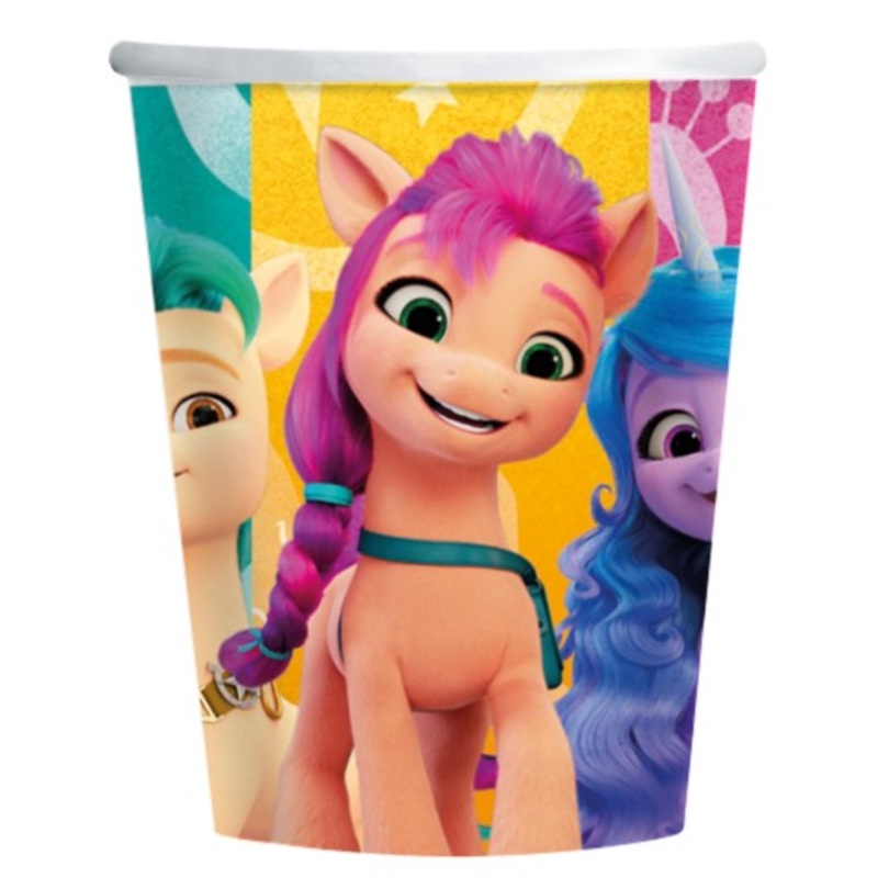 8 My Little Pony paper cups 250ml