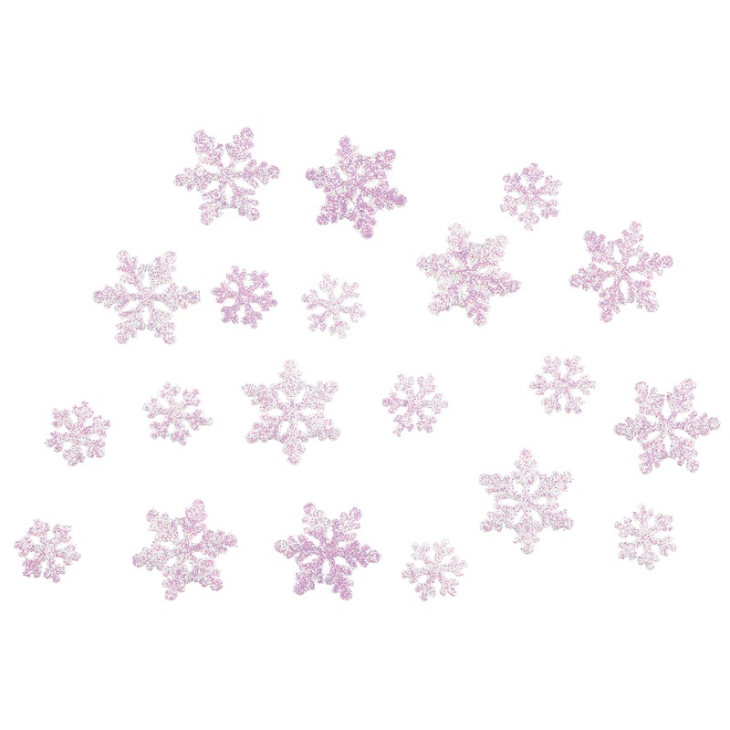 Sparkling snowflakes sprinkle decoration