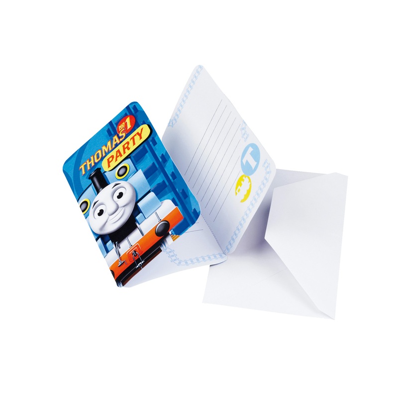 Thomas the Tank Engine Invitation Cards 6 Pcs