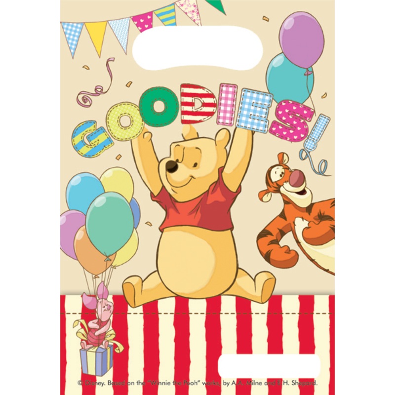 Winnie the Pooh Yummy gift bags 6 pack