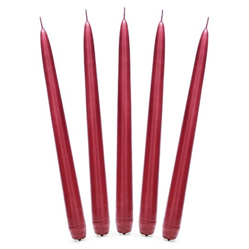 10 candles Firenze red 24cm