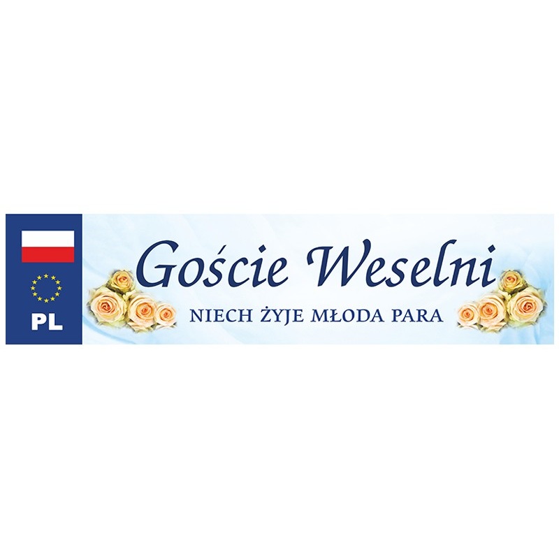 10 signs Goscie Weselni 50 x 11cm