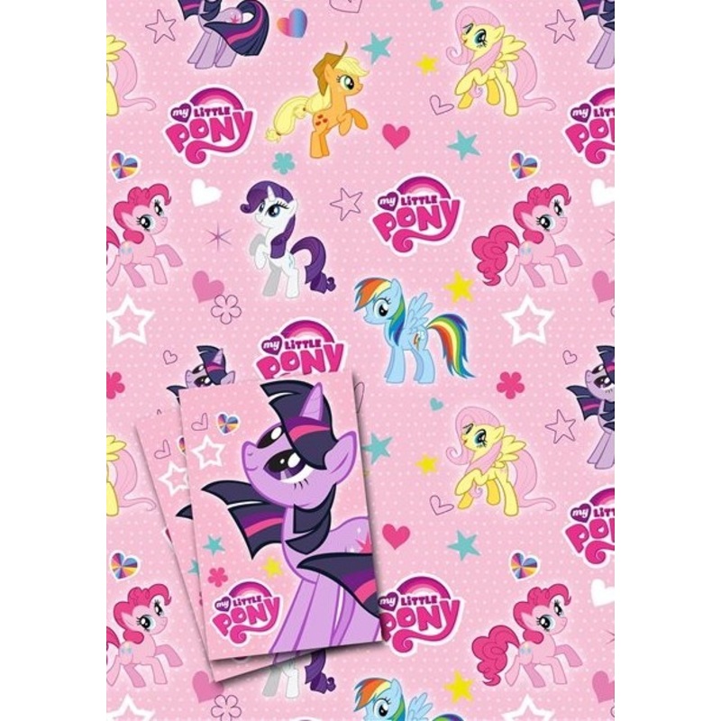 2 sheets of My Little Pony wrapping paper