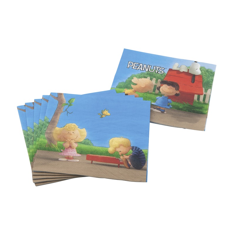 20 pack Peanuts paper cups for children's birthday parties 33x33cm