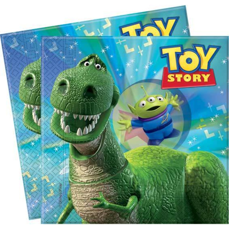 20 Toy Story Partysaurus paper napkins 33x33cm