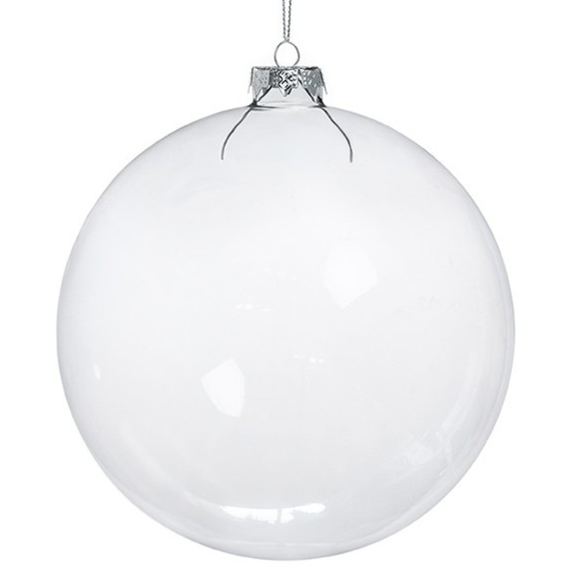 4 decorative glass balls 15cm