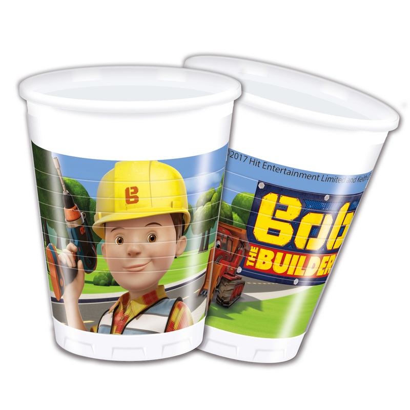 8 Bob & his team plastic cups 200ml
