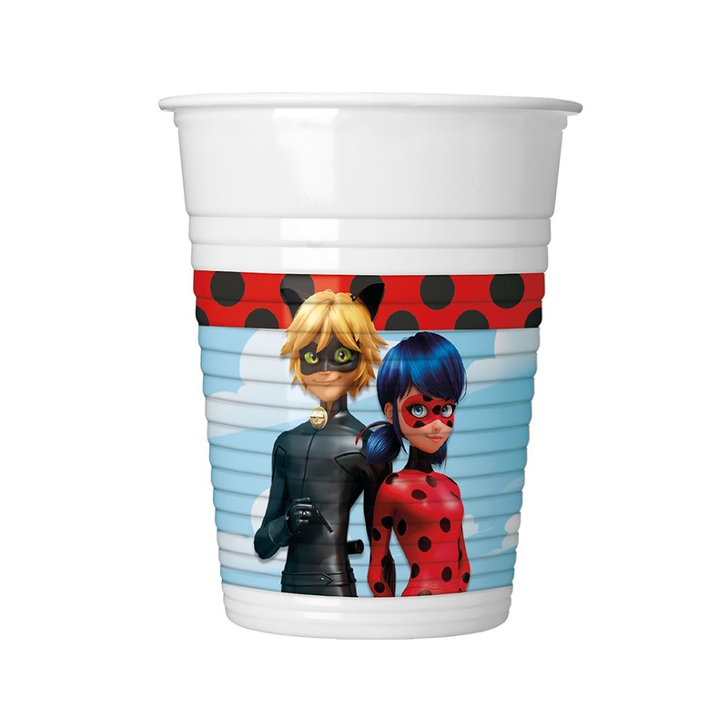 8 Miraculous Zag cups 200ml