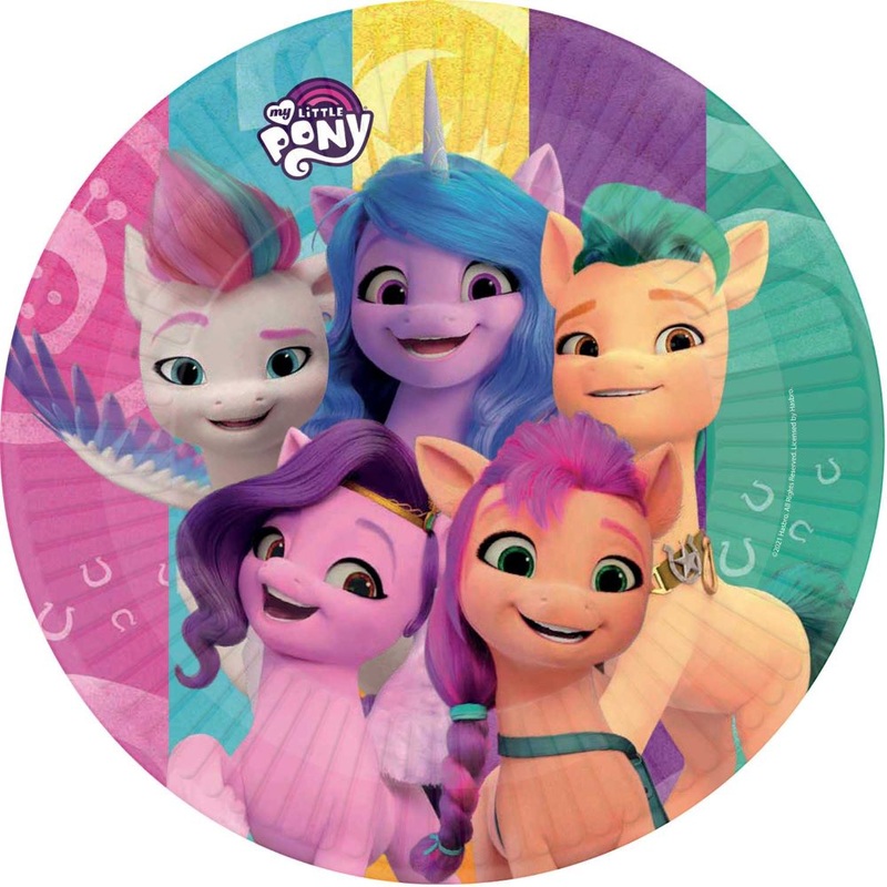 8 My Little Pony paper plates 23cm