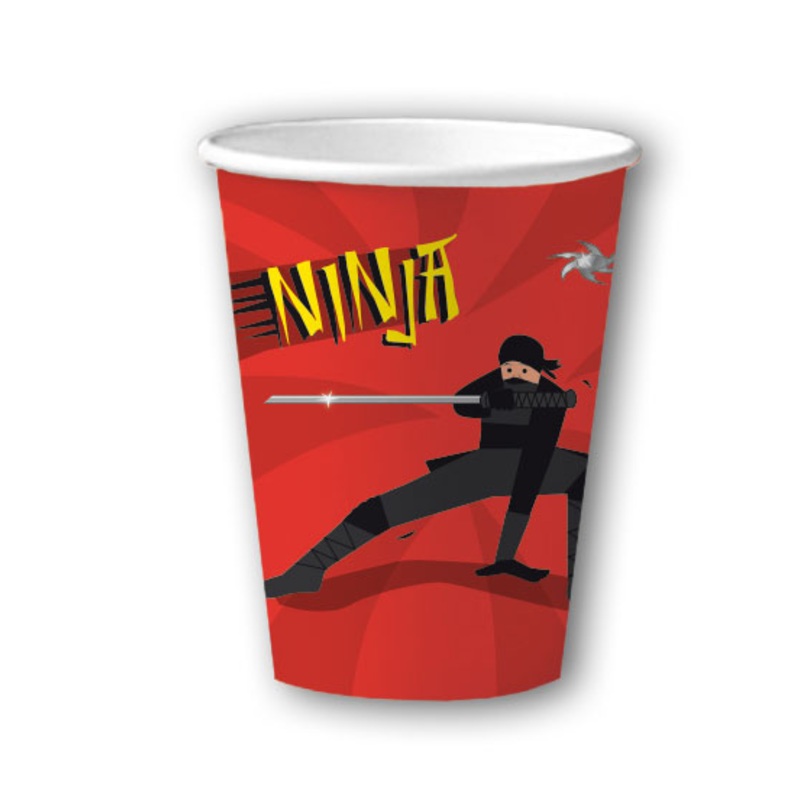 8 Ninja Party cups 200ml