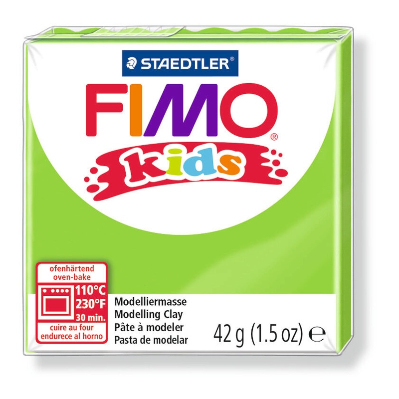 STAEDTLER FIMO Modelliermasse kids Normalblock hellgrn 42g
