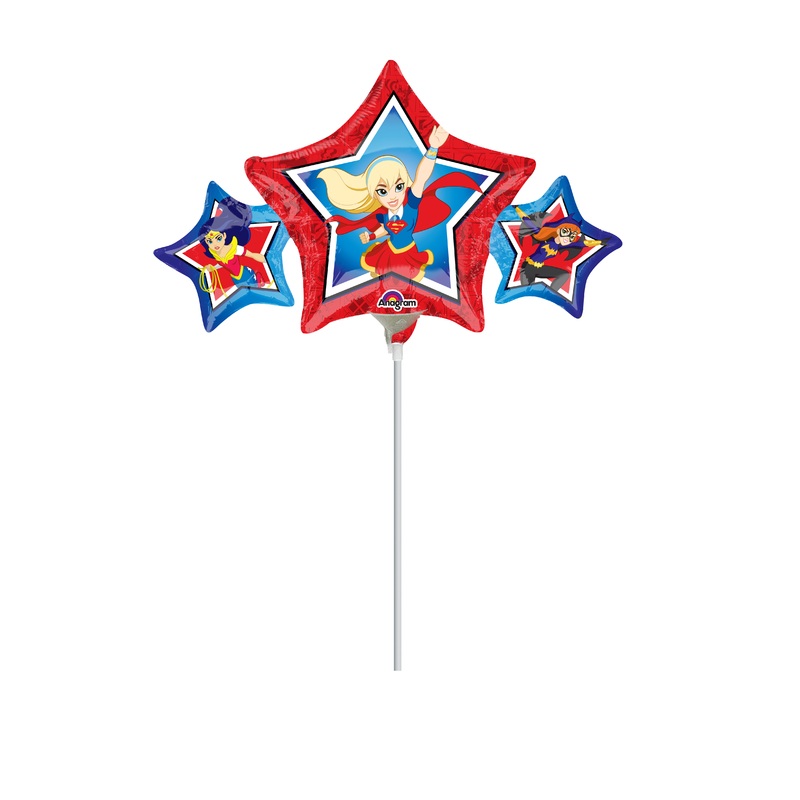 Stick balloon Super Hero Girls Trio Stardust