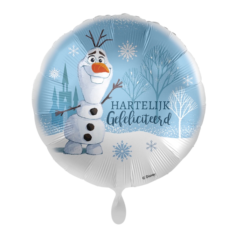 Wave Olaf birthday balloon -DUT 45cm