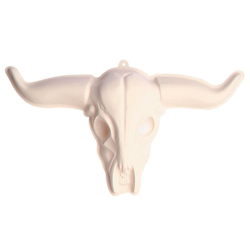 Western buffalo skull wall decoration