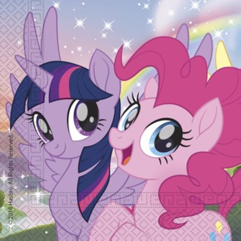 20 glitter napkins Pony & Friends