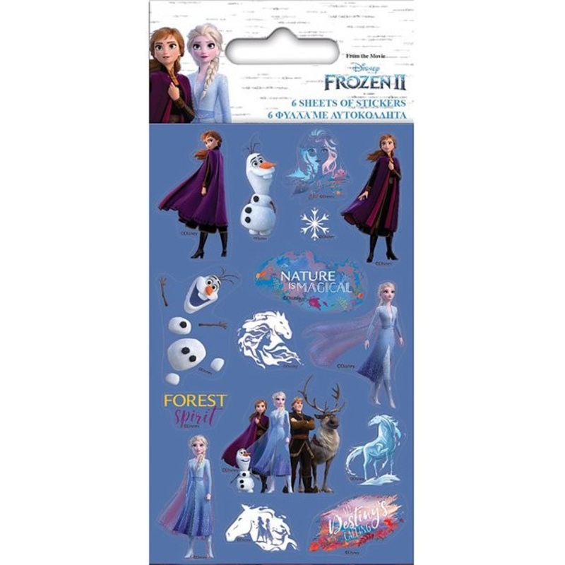 6 Frozen 2 sticker sheets