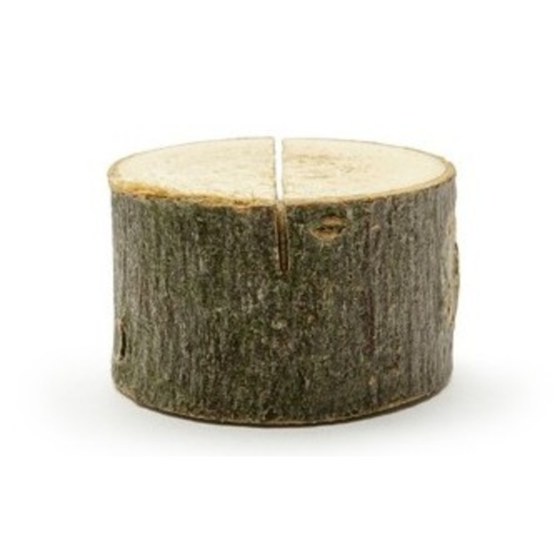 6 wooden place card holders 2cm