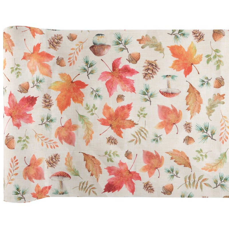 Autumn table runner 28cm x 3m