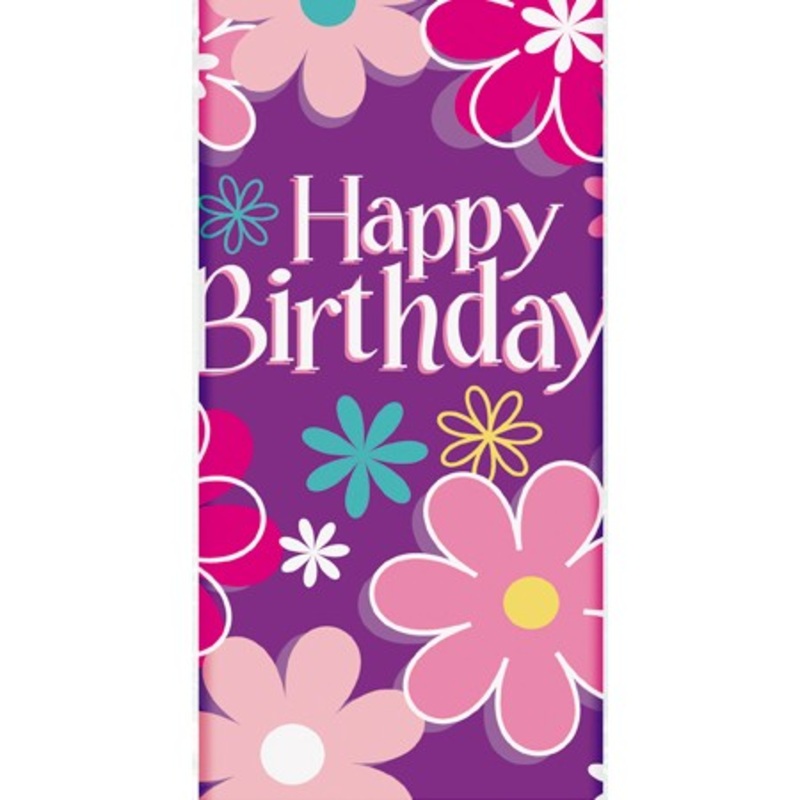 Blossom Birthday Party tablecloth 137 x 213cm