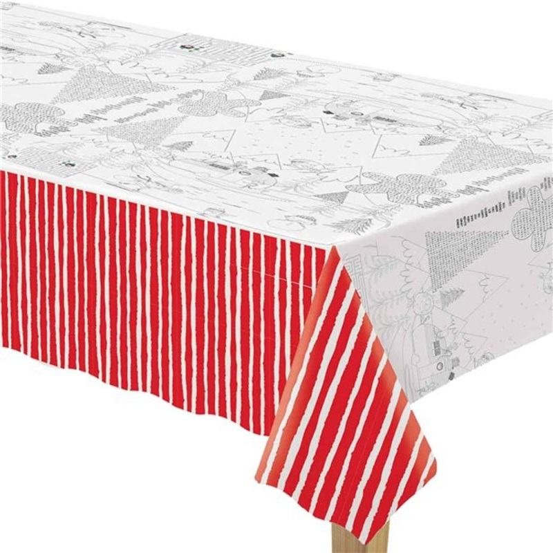 Christmas tablecloth to color in 1.8m x 1.2m