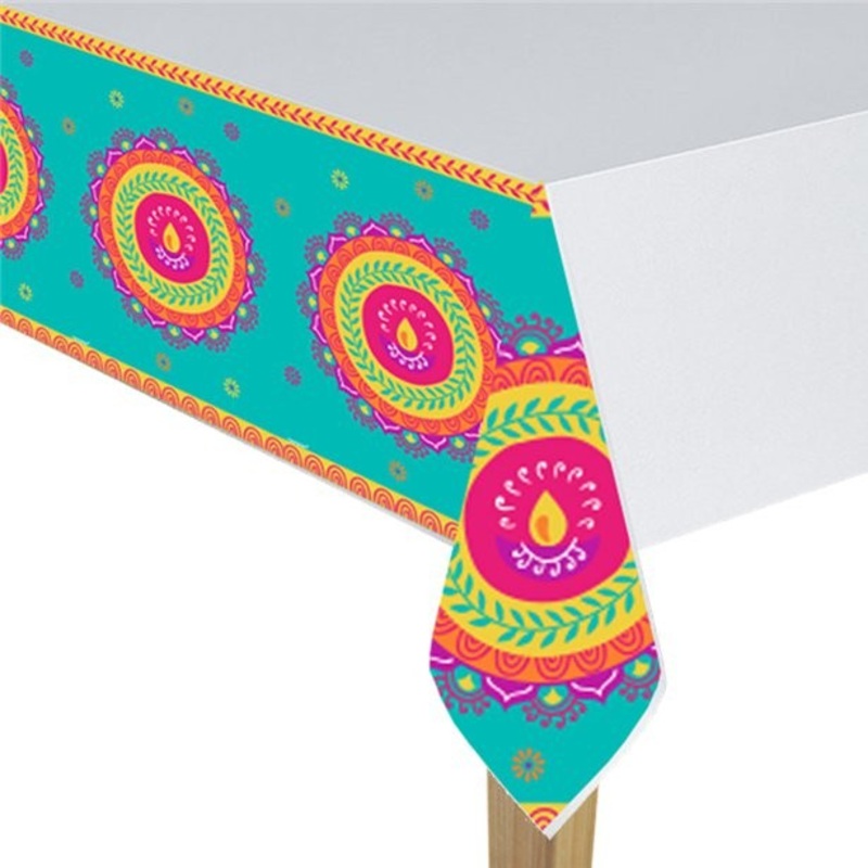 Diwali plastic tablecloth 1.37mx 2.59m
