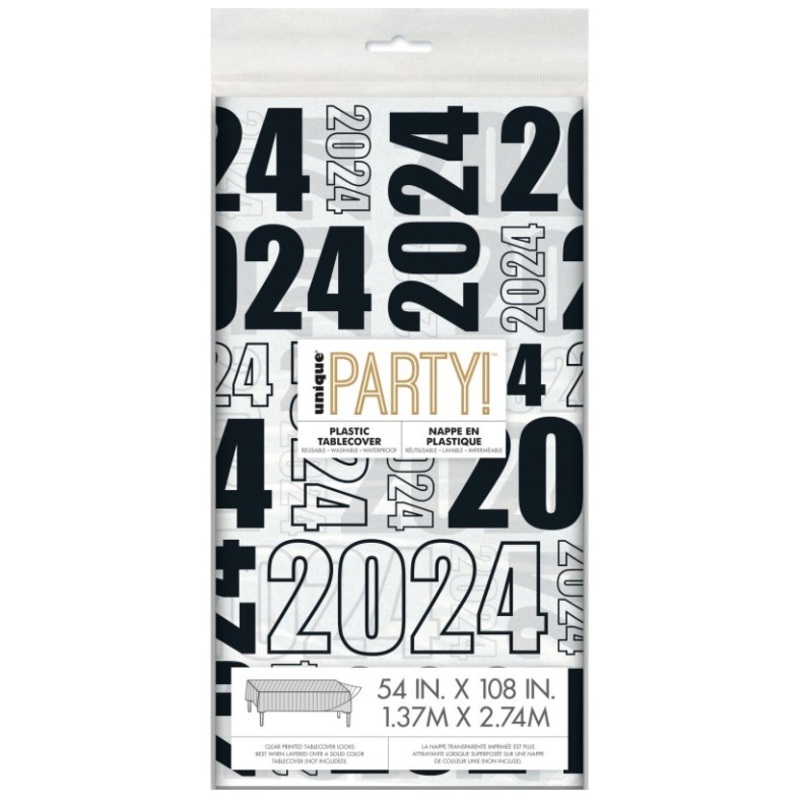 Tablecloth 2024 Party On 2.74m x 1.37m